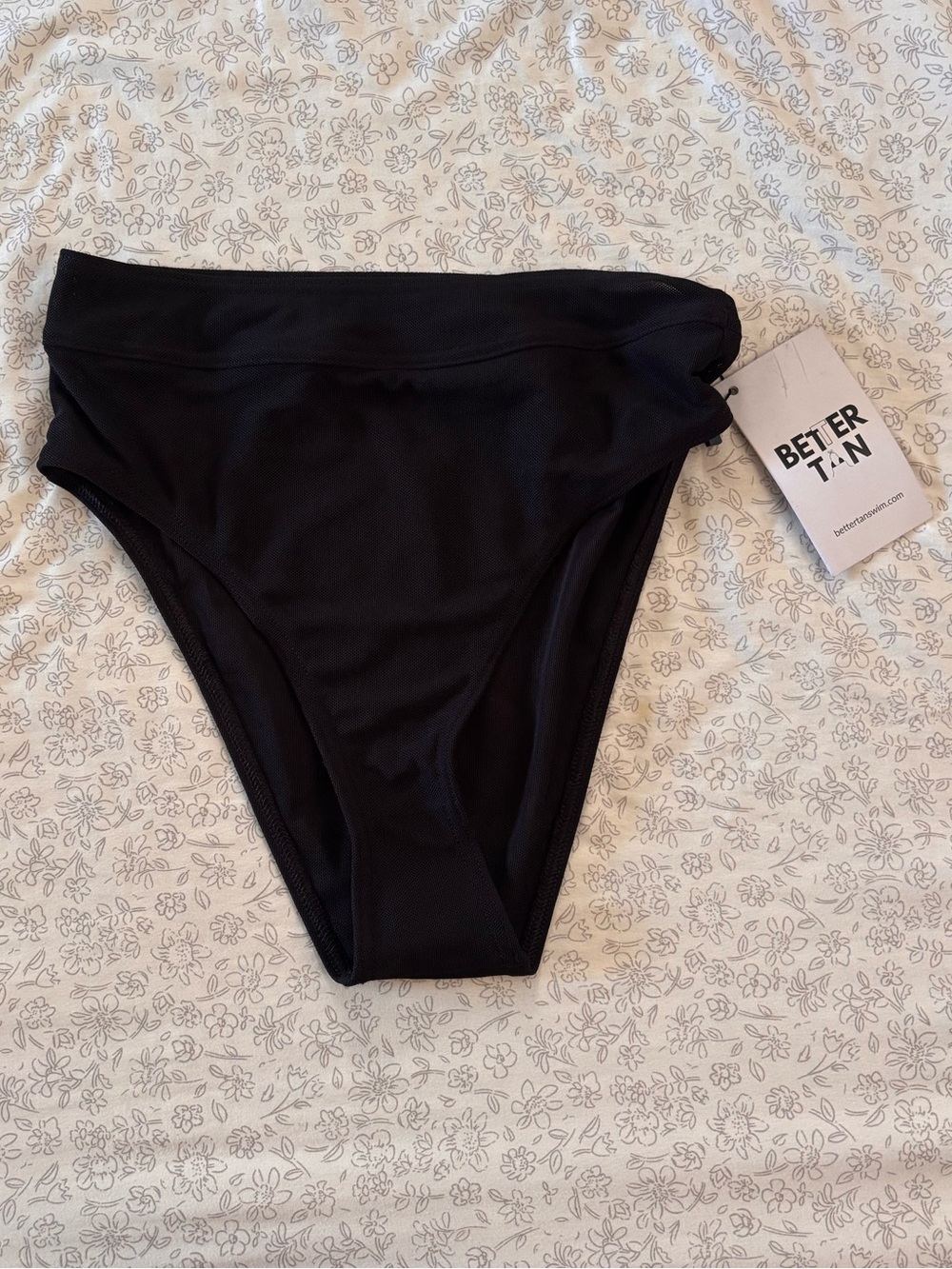 Better Tan Black High-Waist Bikini Bottom